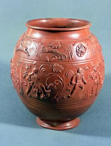 Olla sigilada, de Lezoux, Puy-de-Dome de Gallo Roman